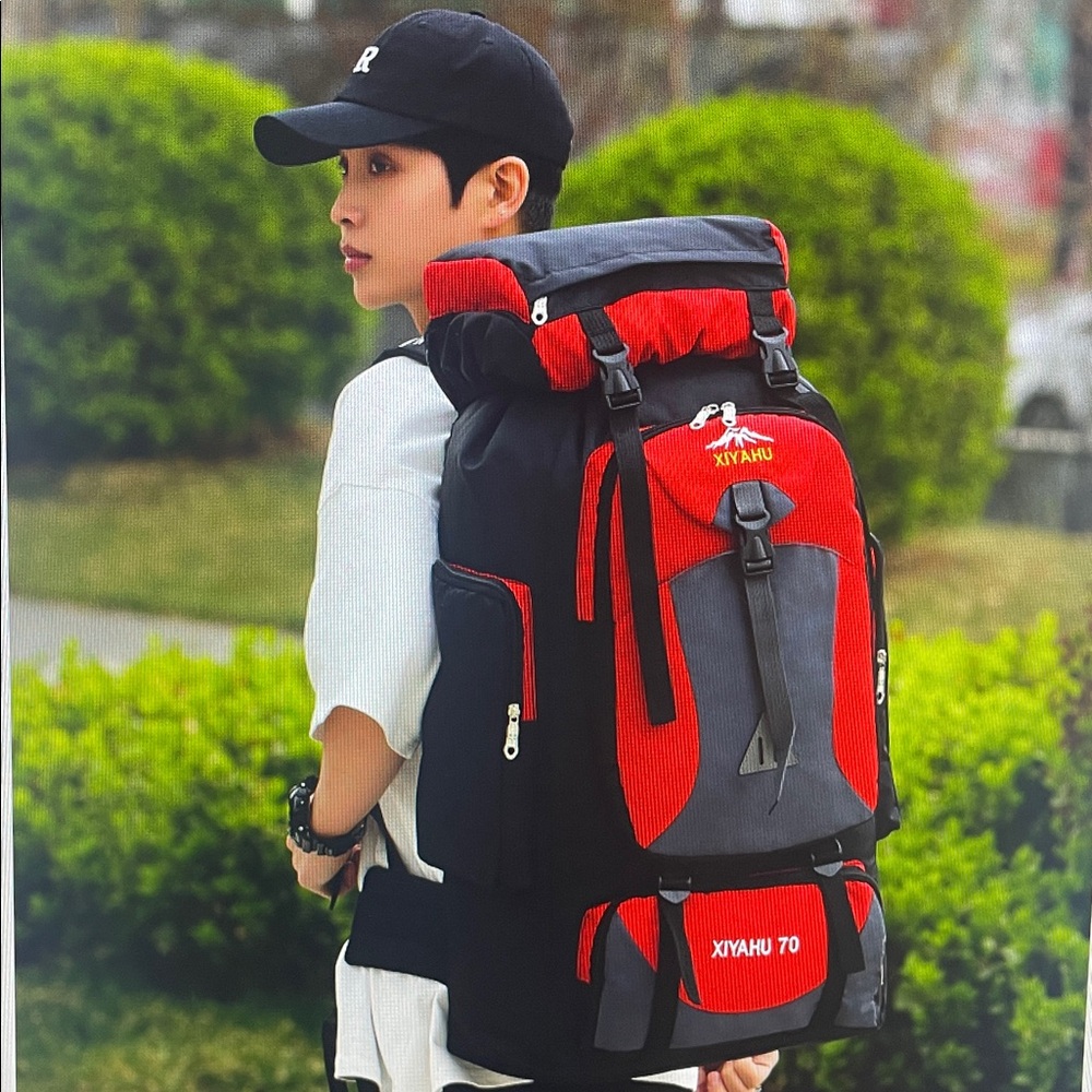 Xixahu Red and Black Women's Backpack